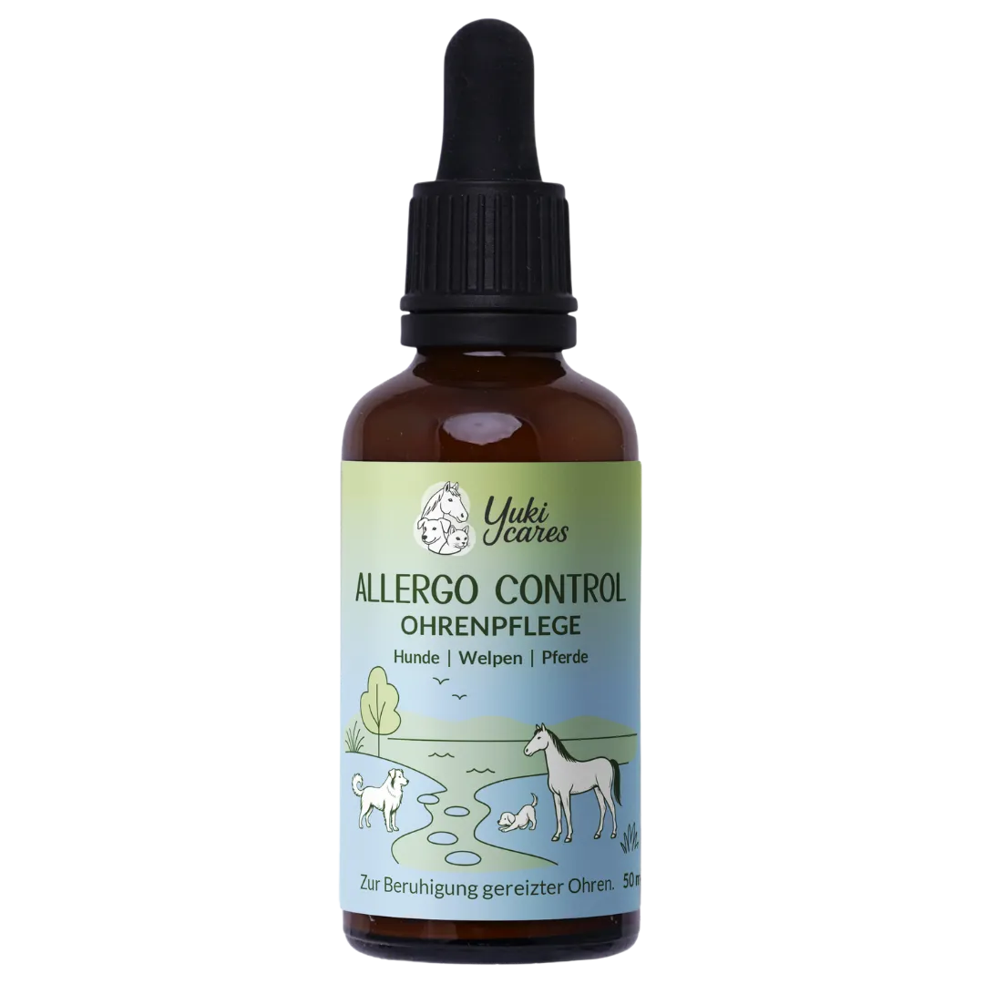 Yuki Cares Allergo Control Ohrenpflege Hunde, Pferde - 50ml - natürlich,  ohne Chemie
