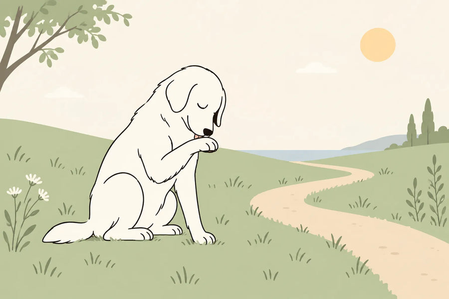 Hund knabbert an Pfoten – Warum, was kann ich tun?