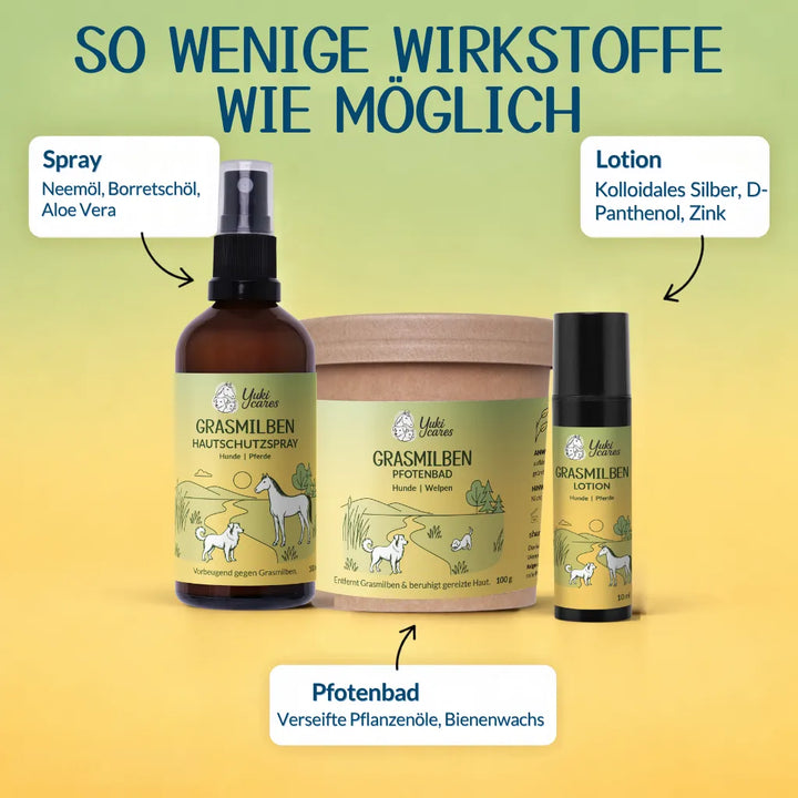 Grasmilben Schutz- und Pflege Set – Ansicht 5