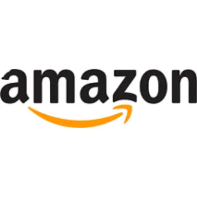 Schwarzes "amazon"-Logo mit einem orangefarbenen Pfeil darunter auf weißem Hintergrund.