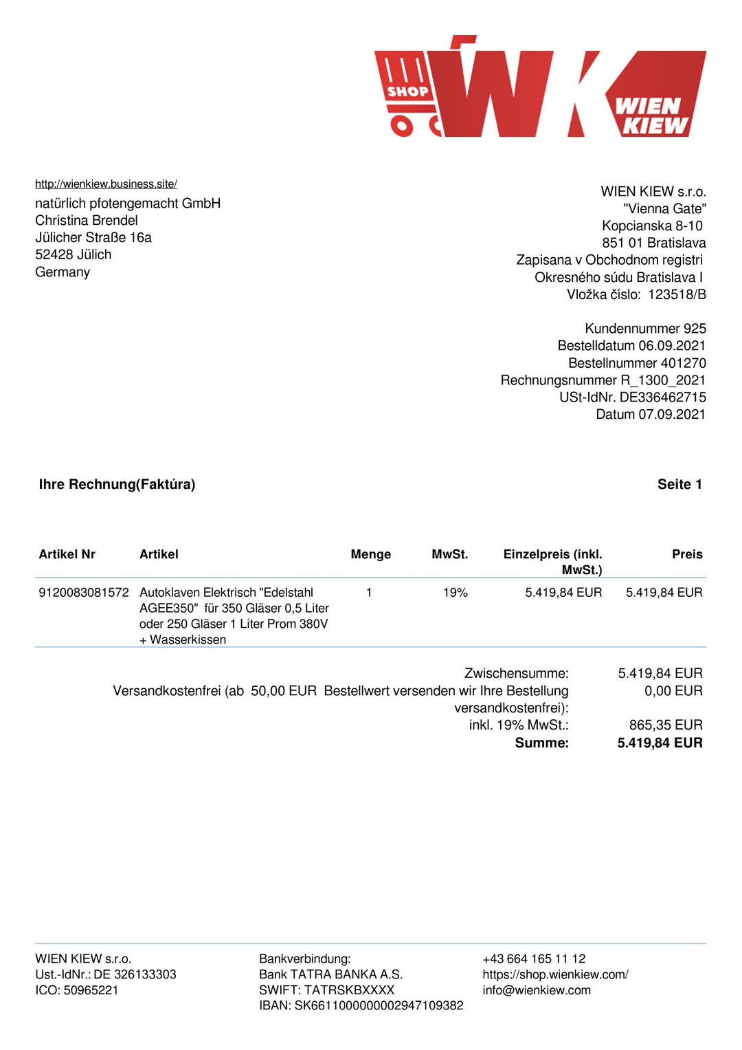 Einkoch-Autoklav AGEE350 Edelstahl für 350 Gläser – gebraucht, Baujahr 2021