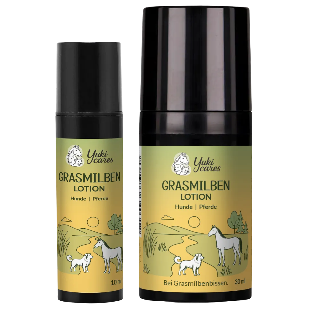 Yuki cares Grasmilben Lotion für Hunde und Pferde