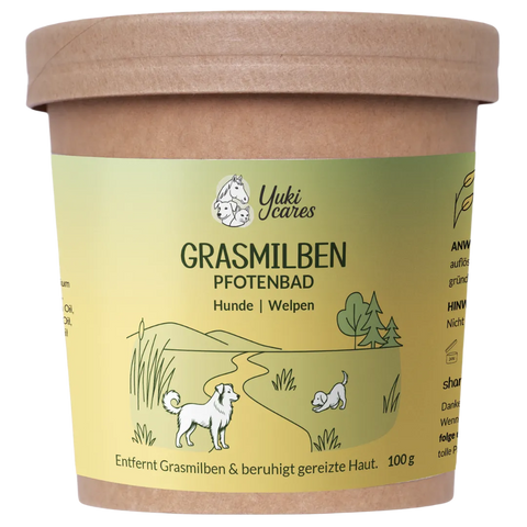 Pfotenbad Grasmilben