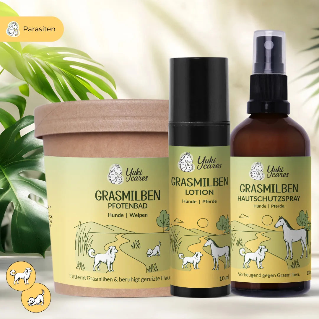 Yuki Cares Grasmilben Schutz- und Pflege-Set